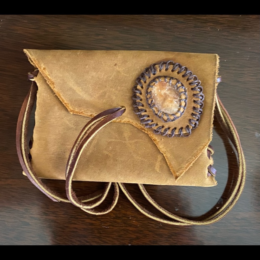 Hand crafted Tarot or Oracle leather pouch